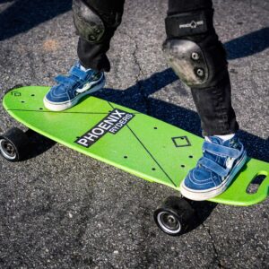 Alouette Electric Skateboard for Adult 16 MPH Top Speed 12.4 Miles Range, 5000 mAh Lithium Battery Stylish Colorful Electric Longboard with LCD Screen Remote