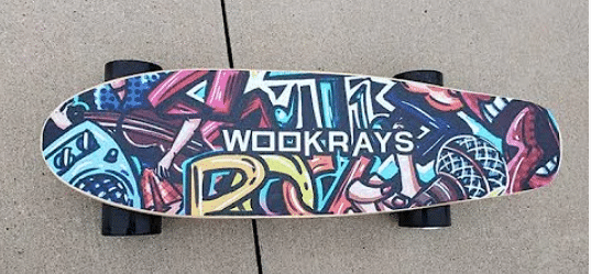 WOOKRAYS Electric Skateboard Close up