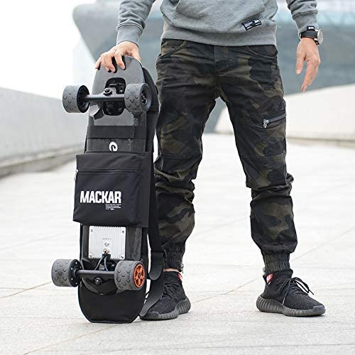 person holding Inktells Electric Skateboard Backpack