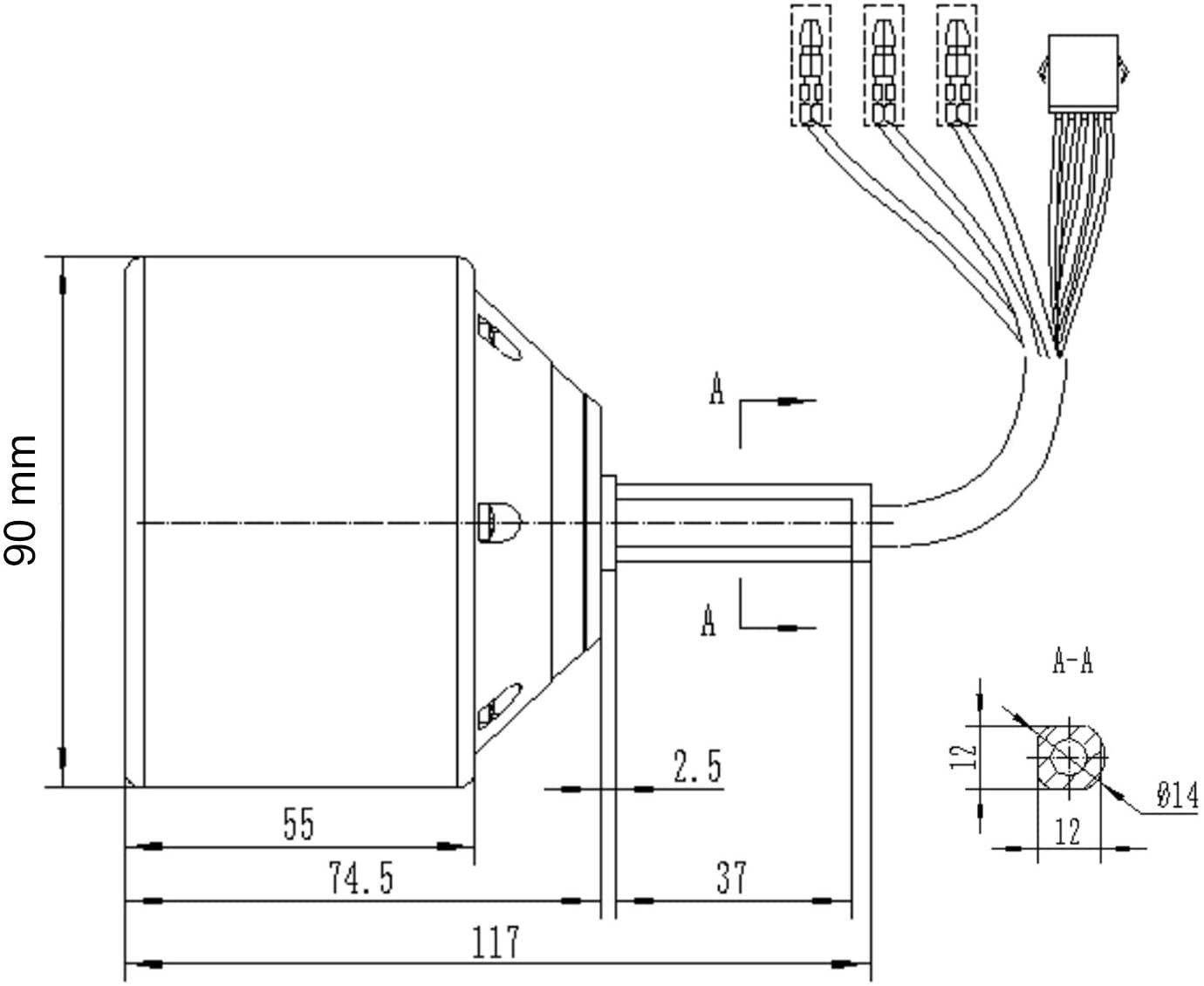 Puaida Dual Hub Motor Kit installation diagram
