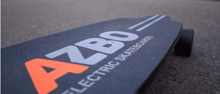 Azbo Electric Skateboard Longboard close up