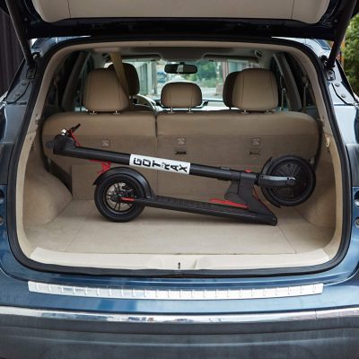 Gotrax scooter in car's backseat