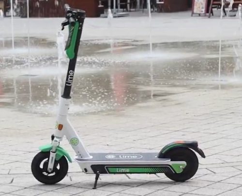 Lime Scooter Full view