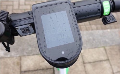 Lime Scooter screen