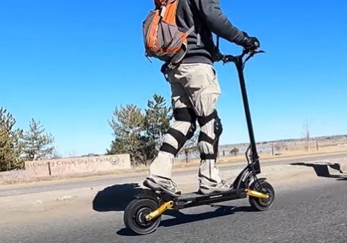 Man riding Shino Scooter