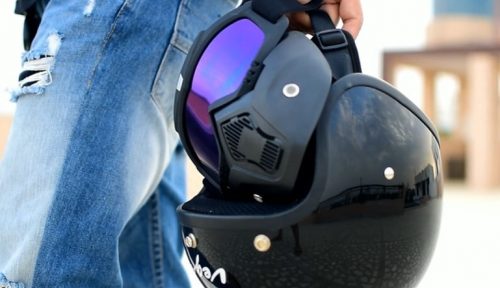 Vega Helmets 7800-013 Warrior Motorcycle Half Helmet