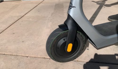 front tire of a bird scooter