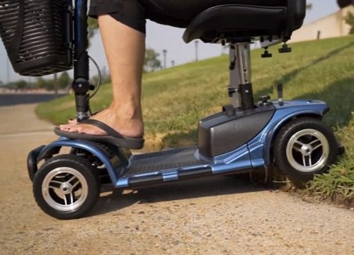 mobility scooter closeup